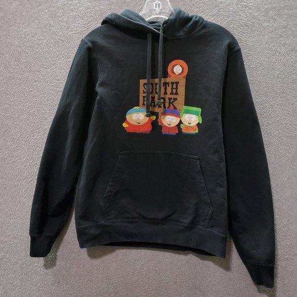 South Park Women Sweatshirt Small Black Hoodies Logo‎ Cartman Kyle Kenny Stan - Picture 1 of 6